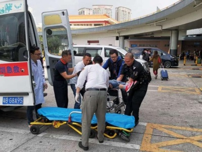 旅客不慎摔倒受伤 皇岗边检站启动紧急机制护送其至医院
