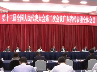 广东代表团举行全体会议审议政府工作报告