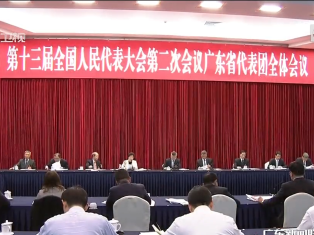广东代表团举行全体会议审议政府工作报告