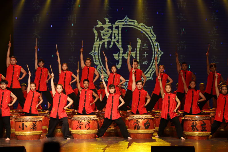 马来西亚国家文化遗产在潮州展演，二十四节令鼓震撼全场