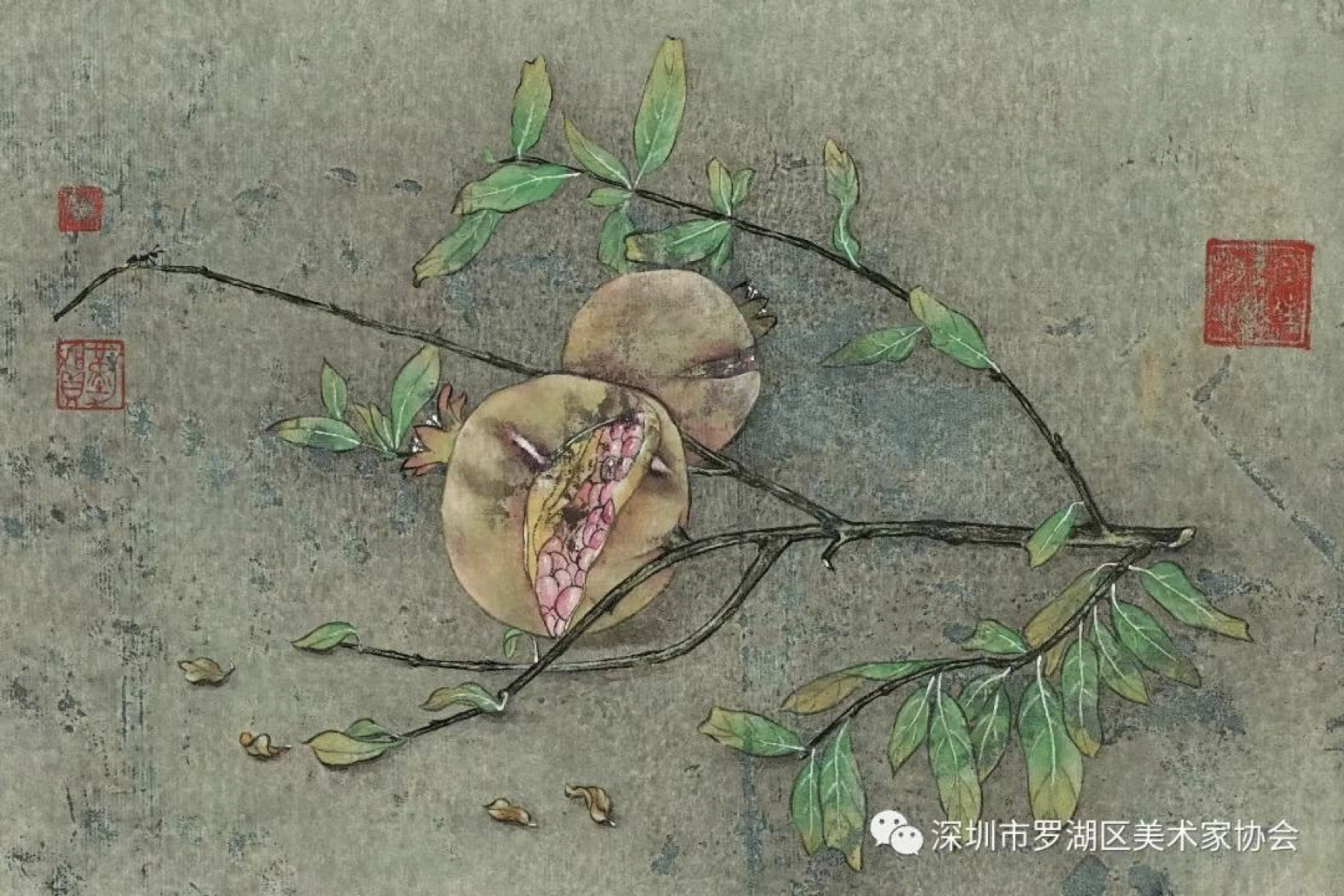 景莉丽、贺勤工笔画作品在罗湖美术馆展出