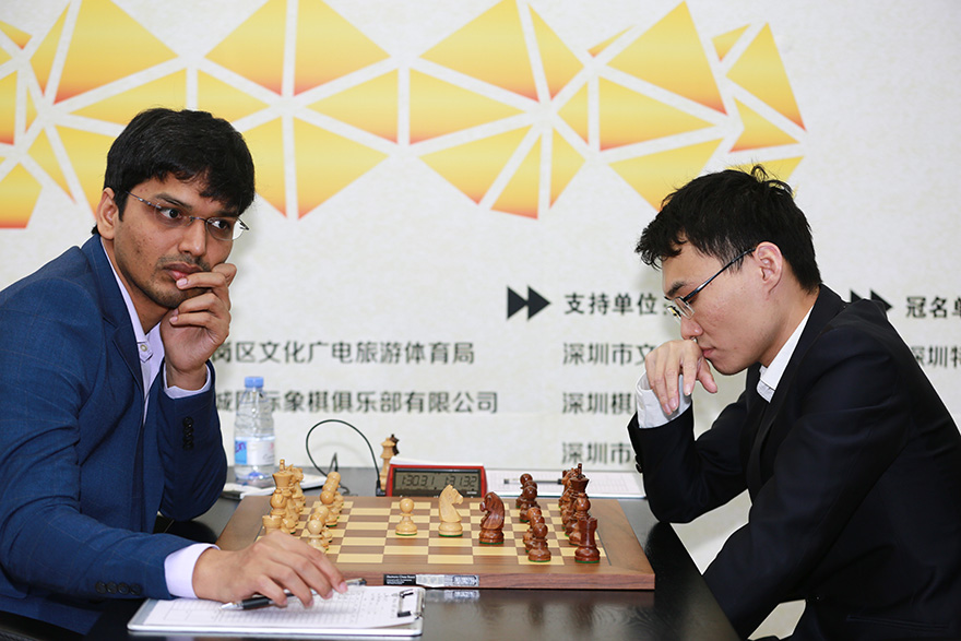 国象大师赛第九轮战罢，哈里6分再度领跑，即将迎来收官之战