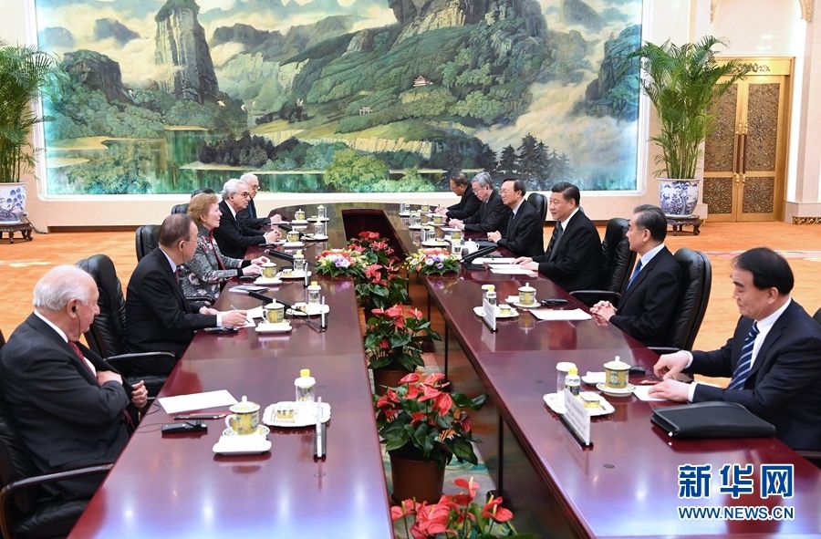 习近平会见“元老会”代表团 