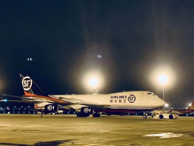 顺丰航空747首飞国际航线  顺利启航印度金奈
