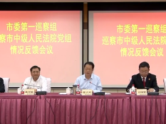 市委第一巡察组向市中院党组反馈巡察意见
