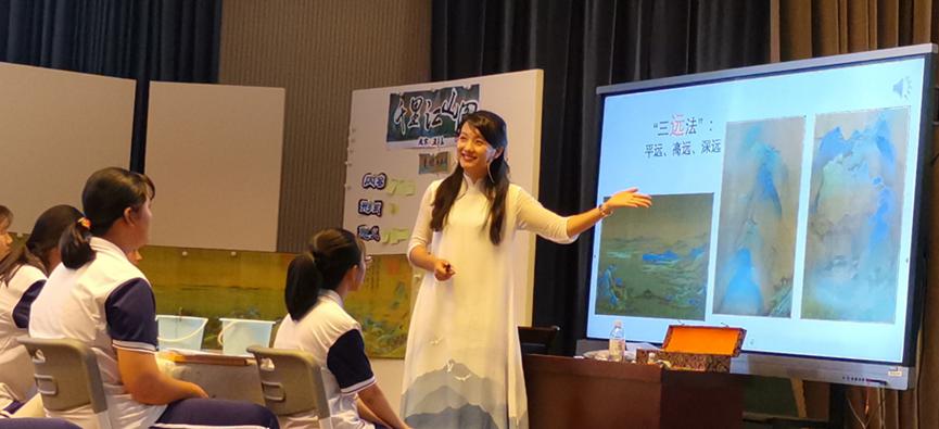 深圳龙岗美术教师亮相全国中小学水墨长卷绘画展