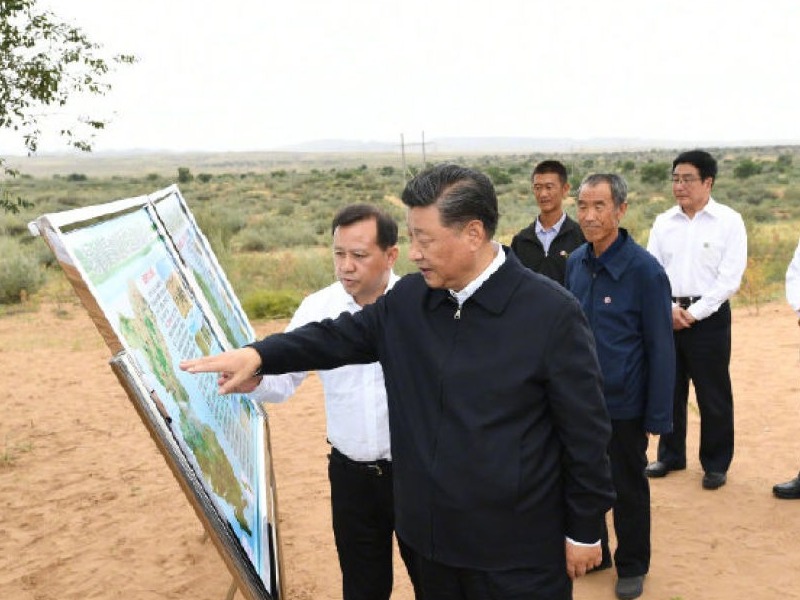习近平深入甘肃省古浪县农村林场考察调研