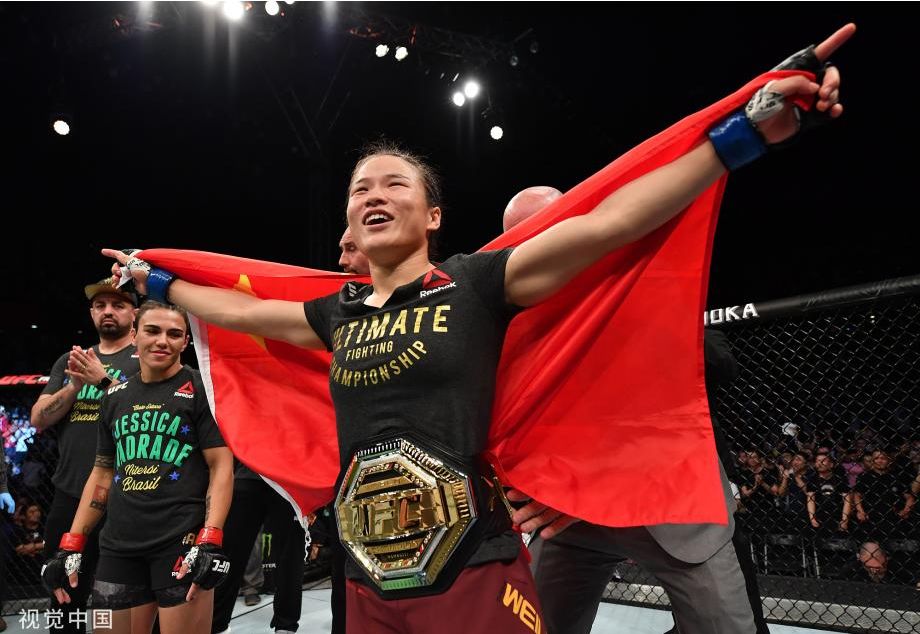 中国姑娘好样的！亚洲首位UFC女子世界冠军在咱龙岗诞生！