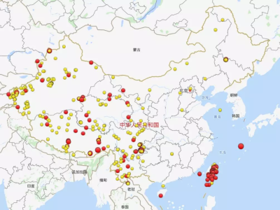今年以来我国共发生三级以上地震435次 台湾次数最多