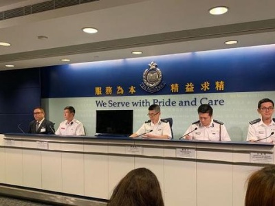 香港警方：上周末拘捕159人 6月来共拘捕1117人