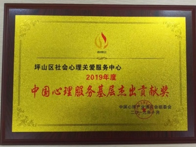 两个“唯一”！ 坪山区获评中国心理服务基层杰出贡献等奖项