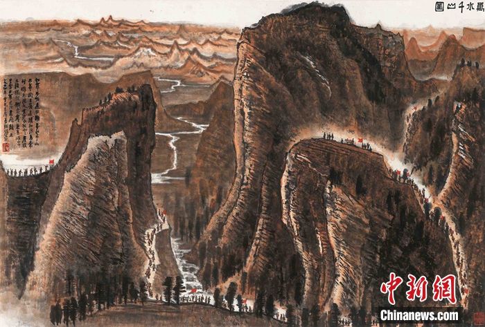 李可染山水画巨制《万水千山图》拍出2.07亿
