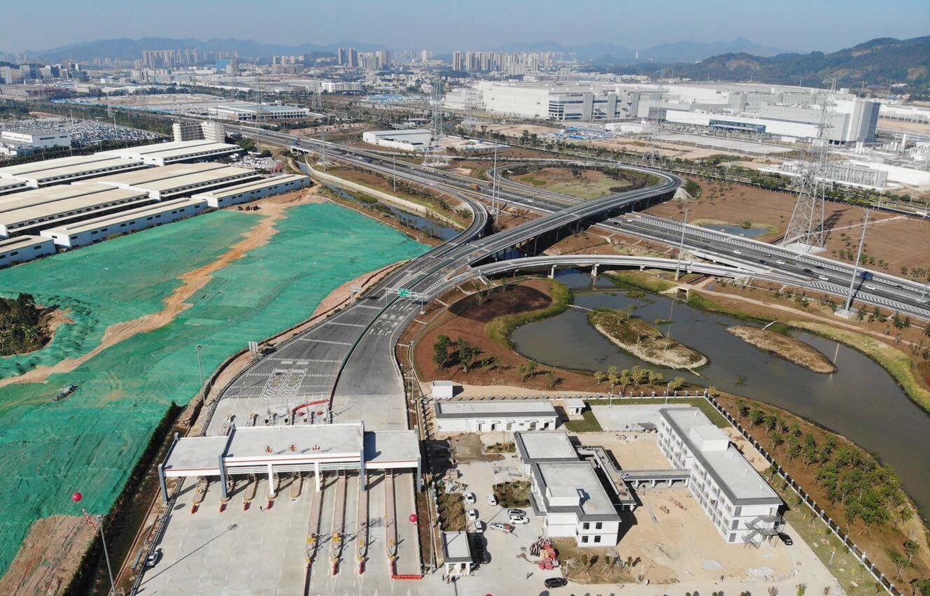 广惠高速南香山互通立交建成通车