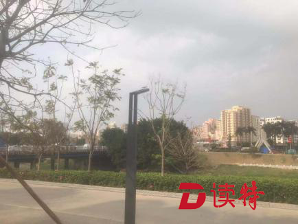 茅洲河碧道公明段路灯亮了！