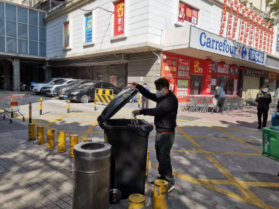 如何避免废弃口罩二次污染？南头街道设置100个口罩收集桶
