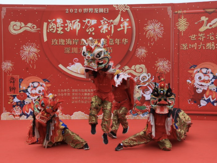 玫瑰海岸龙狮贺新年嗨翻天！春节期间将持续上演龙狮巡演