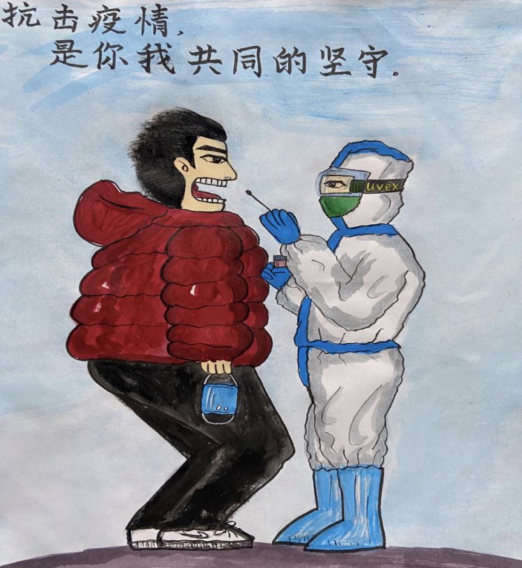 这群孩子用稚嫩画笔打败病毒，向白衣天使致敬!