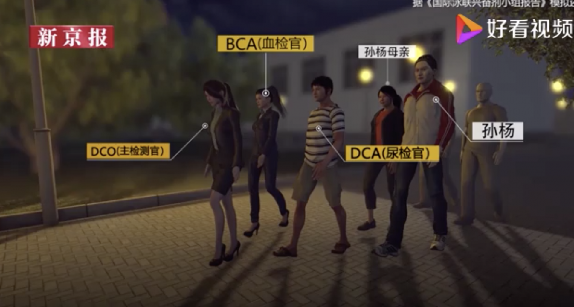 孙杨遭禁赛8年：动画还原“抗检”一夜