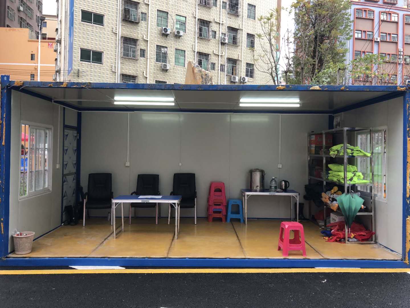 防疫一线 | 马田街道用集装箱打造39处“避风港”