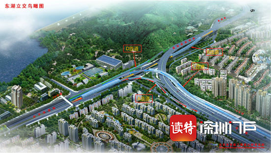 东湖立交工程A匝道开放通车
