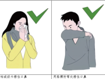 咳嗽喷嚏礼仪，姿势要对才会有效  “用手直接捂住口鼻”是错误方式