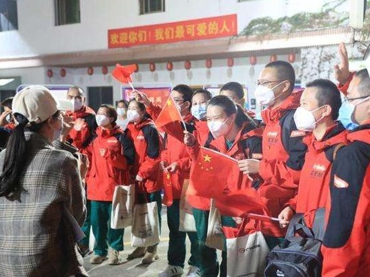 1093名广东支援湖北医疗队队员“回家”
