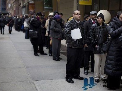 美国劳工部公布最新失业数据，上周新增失业384万人