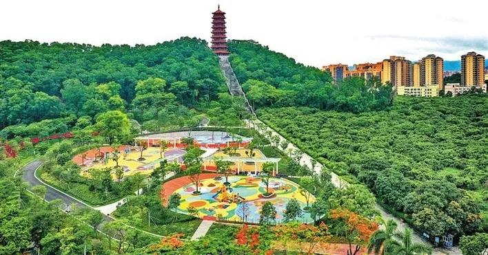 红花扮新城，绿树染青山！光明这个户外休闲新地标，你造吗？