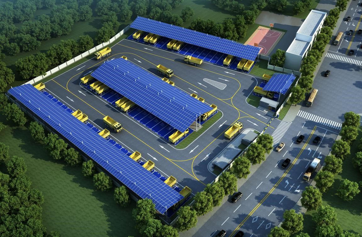 光明公常路充电站正式开工建设 系全国最大重型工种车充电站