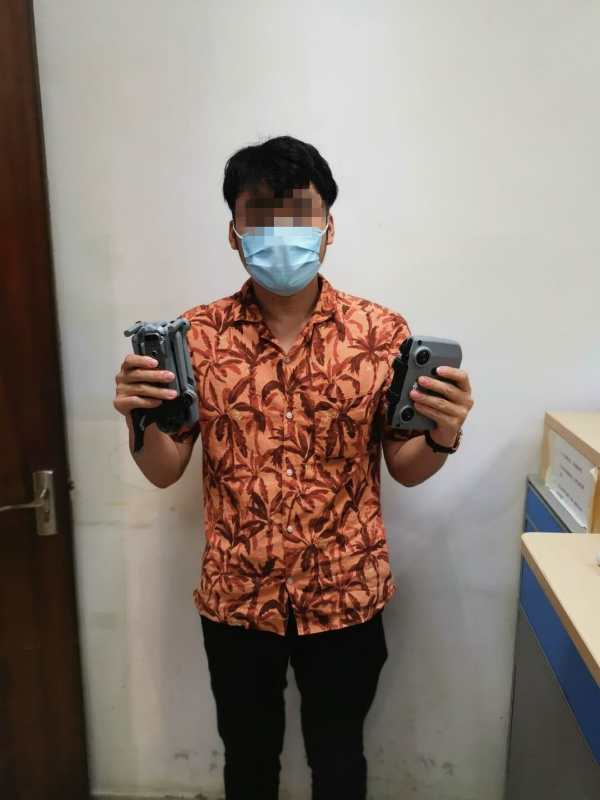罗湖警方对“黑飞”开出首张行政罚单