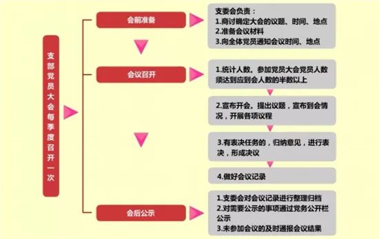 基层党务工作规范化流程图