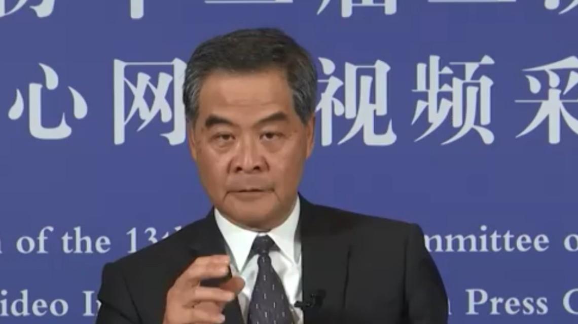 梁振英：不要低估中央处理香港问题的决心