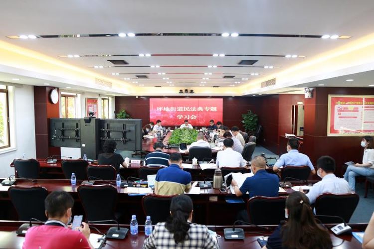 龙岗区坪地街道领导班子集体学习民法典