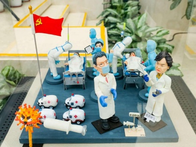 剪纸、麦金画、面塑、微雕……非遗传承人抗疫作品在深圳博物馆展出