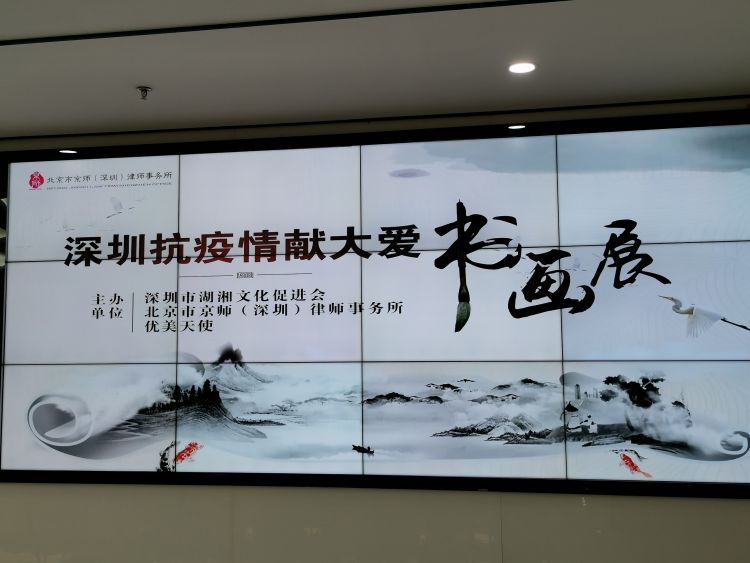 深圳市“抗疫情献大爱”书画展在京师律所举行