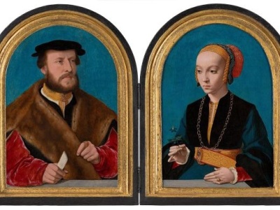 互望350年、相忘125年，一对文艺复兴时期夫妇画像合璧