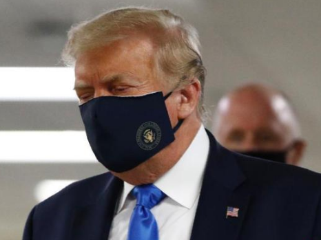 特朗普再次公开戴口罩，宣称更多的州应该开放