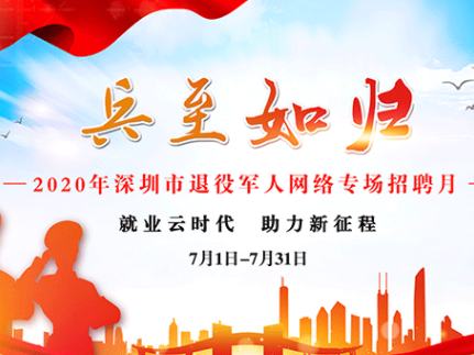 6000余个岗位最高年薪30万！深圳退役军人“兵至如归”专场“云招聘”上线 