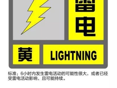 深圳市发布分区雷电预警