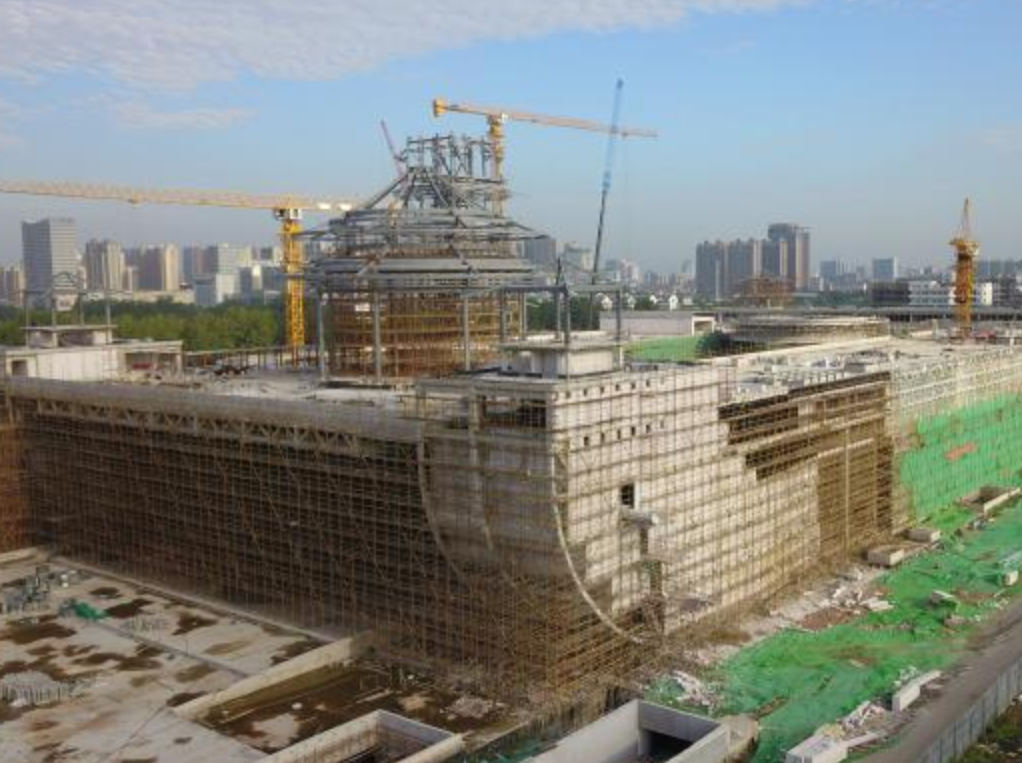 中国大运河博物馆钢结构主体已建成 明年7月前开馆迎客