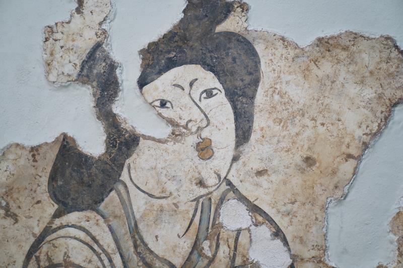 重现“大唐天宝”画风，唐高祖李渊重孙墓道壁画部分修复
