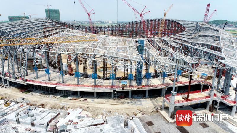 汕头亚青会主场馆钢结构主体全面封顶