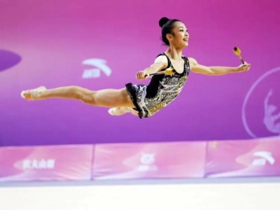 全国艺术体操锦标赛举行 深圳队王凌云摘个人全能铜牌