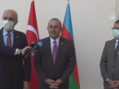 土耳其外长到访阿塞拜疆大使馆，重申对阿塞拜疆的支持