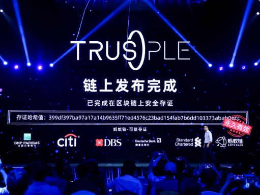 蚂蚁链发布Trusple平台  蒋国飞：全力驱动前沿技术成为科技产业 
