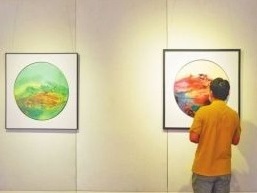 《丹漆殊涂——当代五邑中青年漆画家作品展》中山美术馆展出