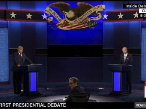 特朗普和拜登首次辩论登场