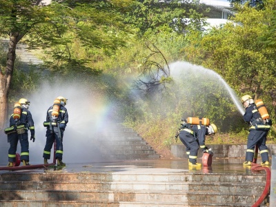 东莞石龙公园突发“火灾”，110、119、120都来了……