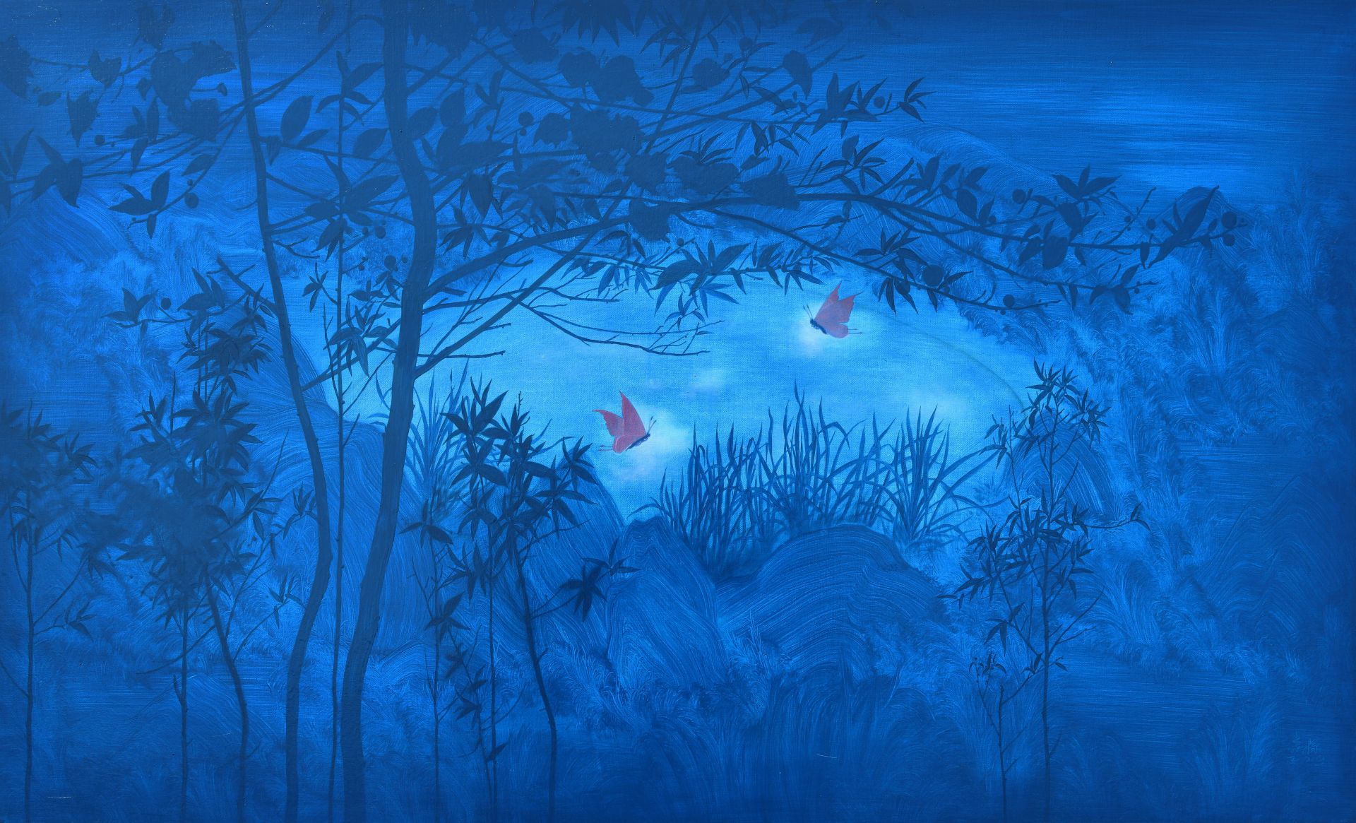 看展 | 以蓝色表达对生命的关照！易国栋艺术作品展带你进入“蓝色世界”