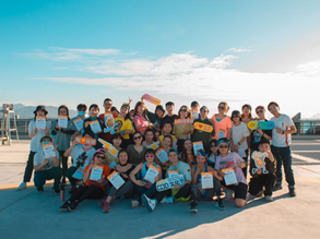 第五届福田区CBD文化节激情上演 40余名爱好者体验高空Zumba运动